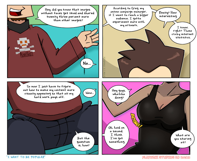 Flipside University I Want to be Popular. Serious tips on how to make your artwork popular online. For reals.