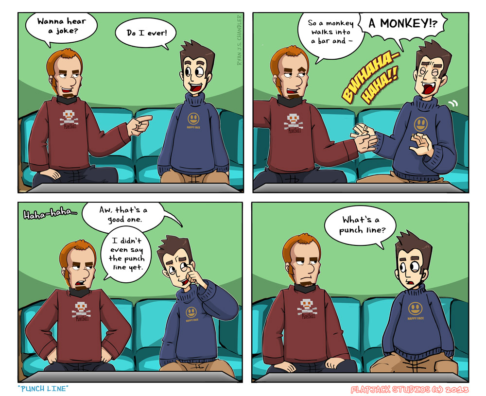 Flipside University Punchline Part 1. Can anyone guess the rest of the joke?
